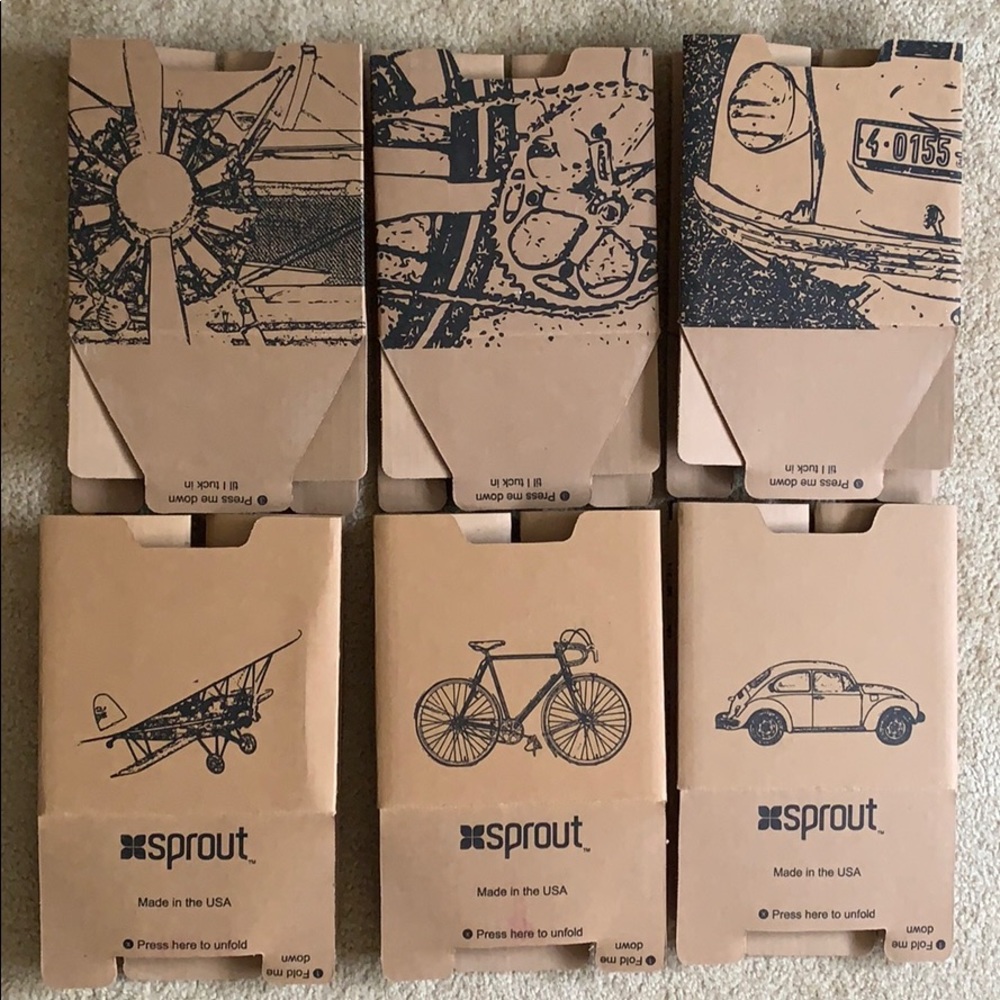 Sprout cardboard storage bins